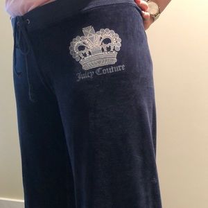 Navy Juicy Couture Velour Pants